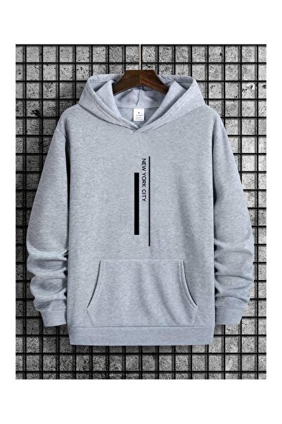 LAVİTTA : Royal Silver Hoodie with a Comfortable Fit and Long-Lasting Print