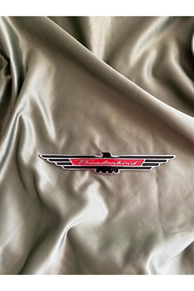 MOTTOMOR Auto Thunderbird Wing-Letched Casting Engraved Chrome Red-Yellow