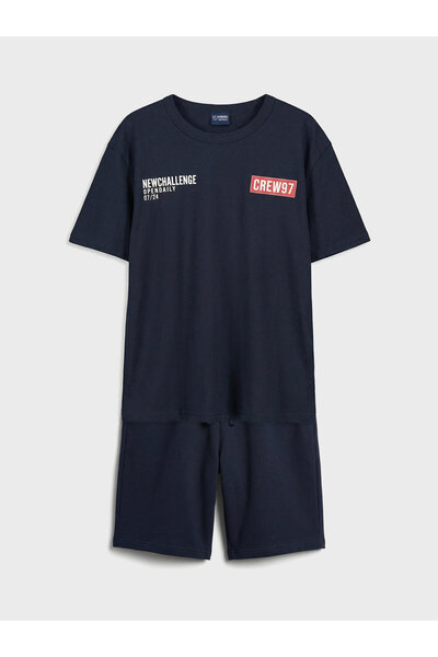 LC Waikiki Set de pantaloni scurți imprimați pentru băieți