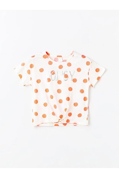 LC Waikiki Baby Girl Crew Neck Printed Short Sleeve T-Shirt