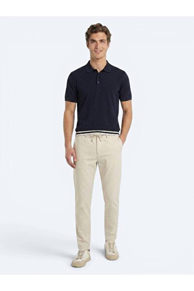 Kip Navy Blue Plain 100% Cotton T-Shirt