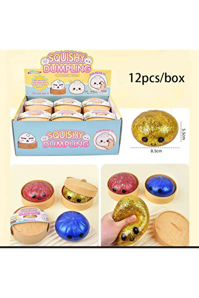 ANGELSS JEWELLERY Çin Mantısı Squishy Dumling Gizemli Renkli Sukuşi Çin Mantısı sukuşi Çin Mantısı Squishy