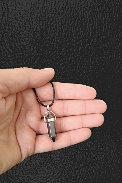 Zodyak Doğal Taş Hematite Natural Stone Pendant Original Gemstone Pendant Nai...