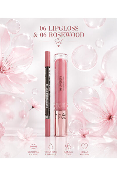 Rival Loves Me 06 Lipgloss & 06 Rosewood Dudak Kalemi Seti