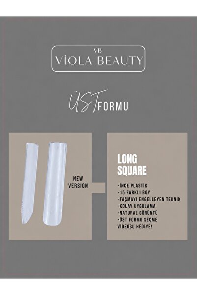 VB VIOLA BEAUTY VIOLA BEAUTY ÜST FORMLARI -( Protez Tırnak Uzatma İşlemi İçin...