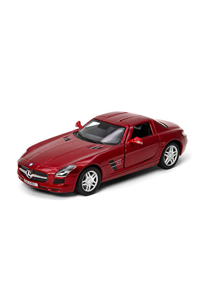 Noname Macheta auto metalica Kinsmart Mercedes&minus;Benz SLS AMG Rosu, S...