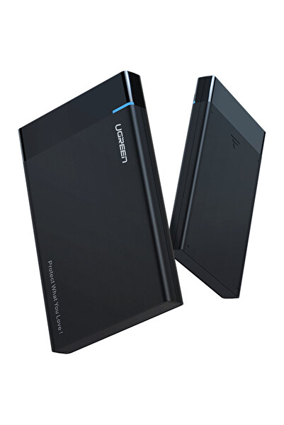 Ugreen 2.5" External HDD/SSD enclosure US221, SATA 3.0, USB-C, 50cm (black)