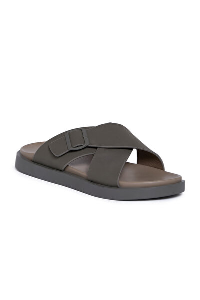 Geoomnii Men’s Arabic Sandals – Comfortable Casual Leather Slide Sandals for ...