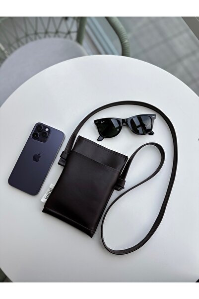 Sowa Collection Acı Kahve Soft Deri Telefon Çantası