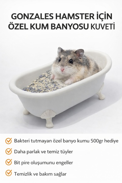 ozzipetshop Gonzales Hamster Temizlenme ve Saglikli Gelisim Icin Kum Banyosu ...