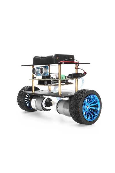 Fuchsia Arduino Akıllı Denge Robotu PID Sistemli 2WD Programlanabilir Robot A...