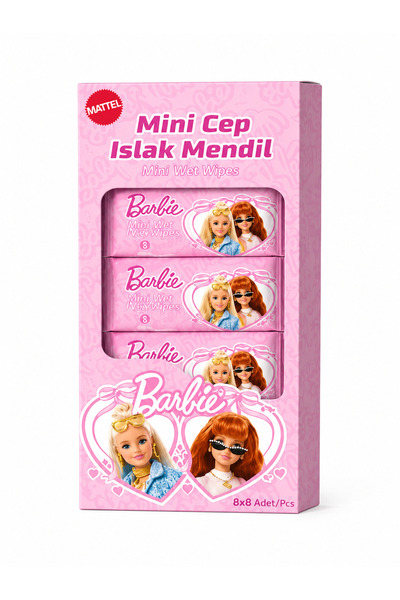 MELODİ HOME BARBİE MİNİ CEP 8 Lİ ISLAK MENDİL