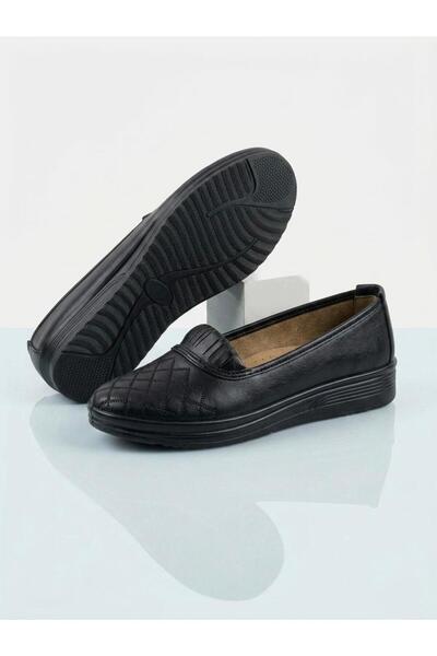 Passeri Shoes حذاء نسائي أسود مبطن بدون أربطة للمشي اليومي المريح