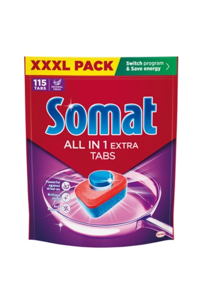 Somat Capsule detergent pentru mașina de spălat vase All in One Extra, 115 sp...