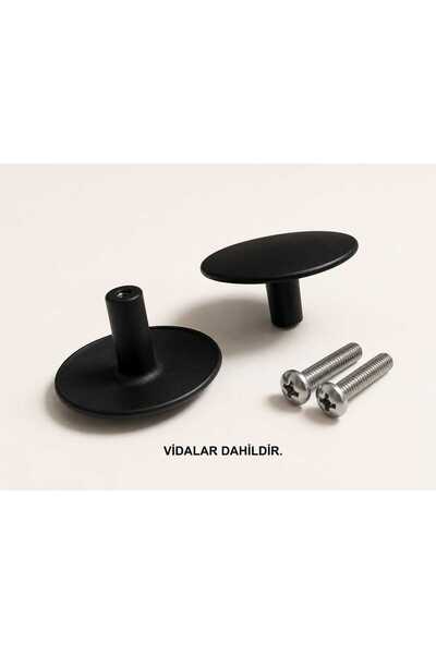GOLDKULP SİYAH DÜĞME KULP TEKLİ 35MM