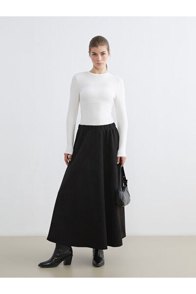LC Waikiki Flared Skirt with Elastic Waist