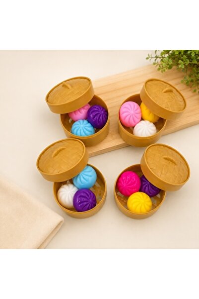 DAMO Jucărie interactivă pentru copii, Mini Squishy Glitter Dumpling, 3 bucăț...