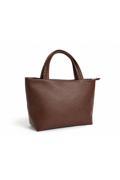 zevonna Siena Brown Minimal Tote Bag