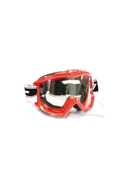Progrip Ochelari Moto Cross / ATV 3201 Roșii, Protecție UV și Anti-zgârieturi