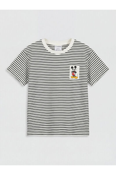 LC Waikiki Two Mt Shop Quality Mickey Mouse Printed Baby Boy T-Shirt