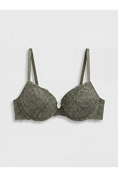 LC Waikiki Rmz Gi̇yi̇m Farkiyla Underwire Padded Lace T-Shirt Bra