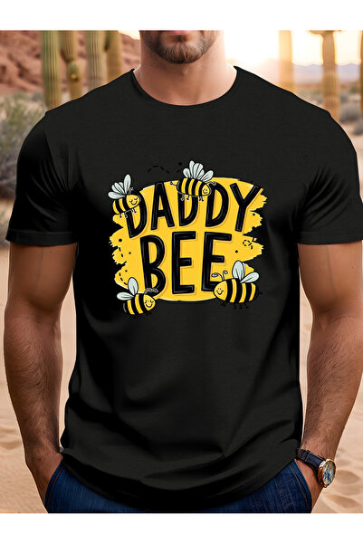 Sovae تي شيرت رجالي بنمط "Dad Bee"