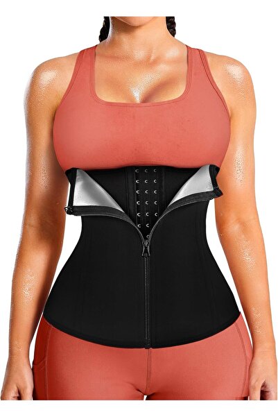 Gerenic LEINIDINA Womens Waist Trainer Corset with Zipper Sweat Waist Trimmer...