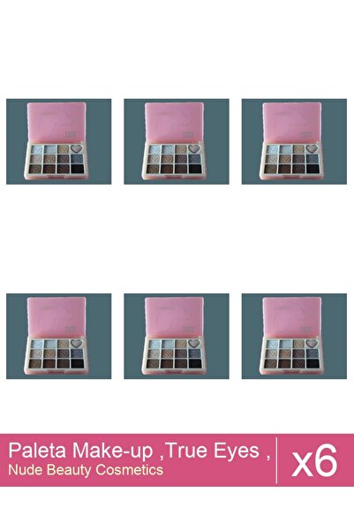 Makeup Set 6x Paleta Make-up ,True Eyes , Nr 04