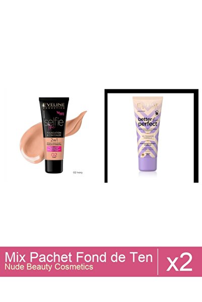 Makeup Set Mix 2 produse Fond De Ten: Fond de ten, Eveline Cosmetics, Selfie ...