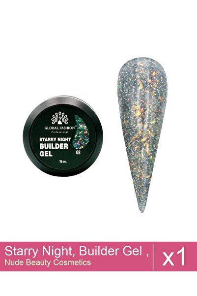 Makeup Set 1x Starry Night, Builder Gel , 15 g , Nr 08