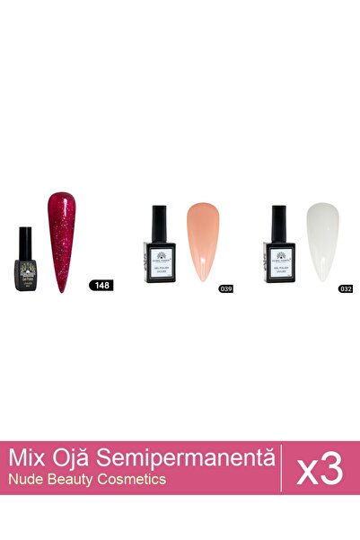 Makeup Set Mix 3 produse Nail Oja: Oja semipermanentă Global Fashion, Gel pol...