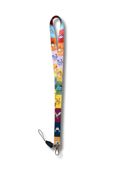 gokmentoy Anime Cute Super Animals Patterned Neck Lanyard – Card Holder & Keychain & Phone Strap