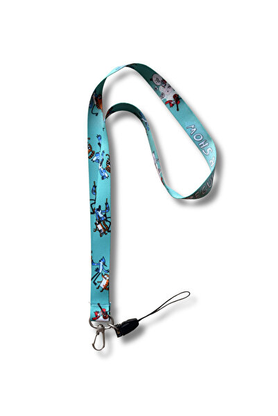 gokmentoy Continuous Character Patterned Neck Lanyard – Card Holder & Keychai...