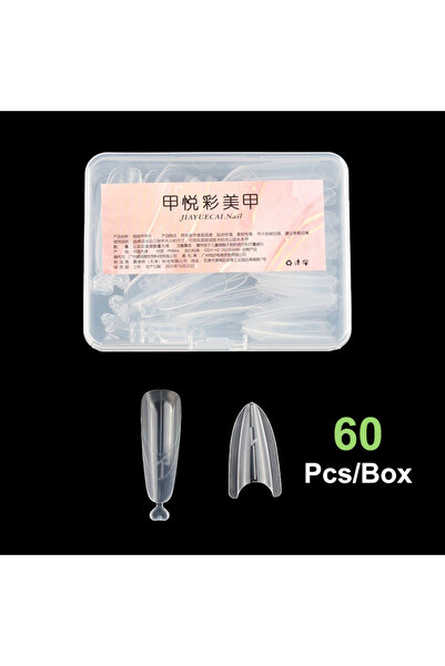 choice2 ellipse Pink New Sandwich Dual Nail Forms 60pcs 15Size Quick Extensio...