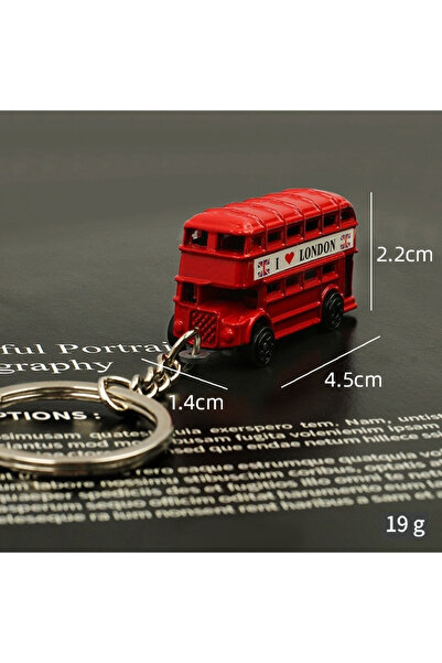 Choice7 Red Bus New London Red Bus Keychain Post Box Key Holder Telephone Boo...