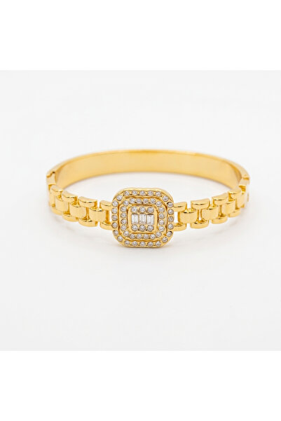 Choice1 Gold-color 58-60mm JP One Elegant Gold Color Snap Bracelet, Stainless...