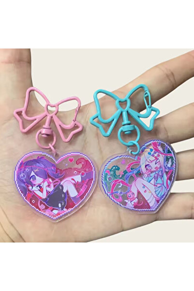 choice2 3 Game NEEDY GIRL OVERDOSE Ame Keychain Cosplay Rain kawaii Acrylic P...