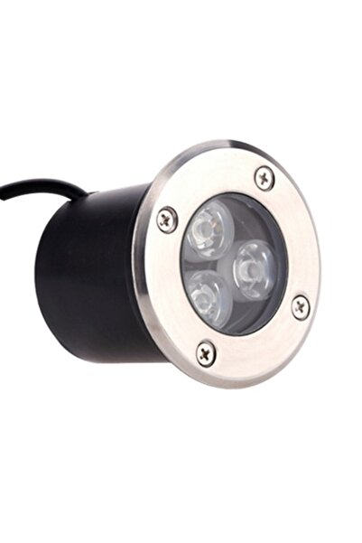 DELIGHT Spot LED pardoseala 3W=15W, Ã˜80mm, 6400K, lumina rece