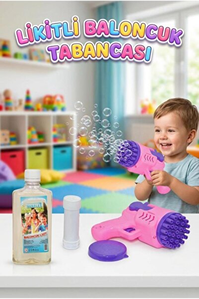 Tıfıl Toys Köpük Baloncuk Makinası! 3 Parçalı Yanında 500ML Baloncuk Likiti H...