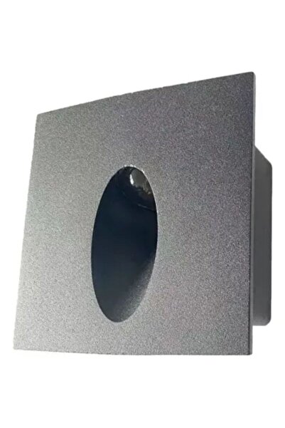 DELIGHT LED STAIR SPOT BLACK 3W 3000K 68*68*48MM IP65