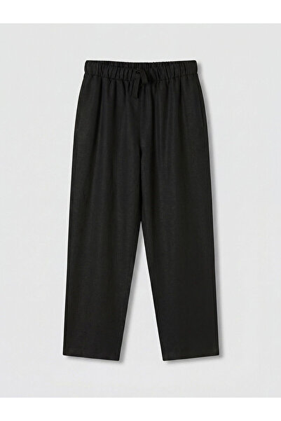 LC Waikiki Nevavm Women's Linen Blend Trousers with Elastic Waist
