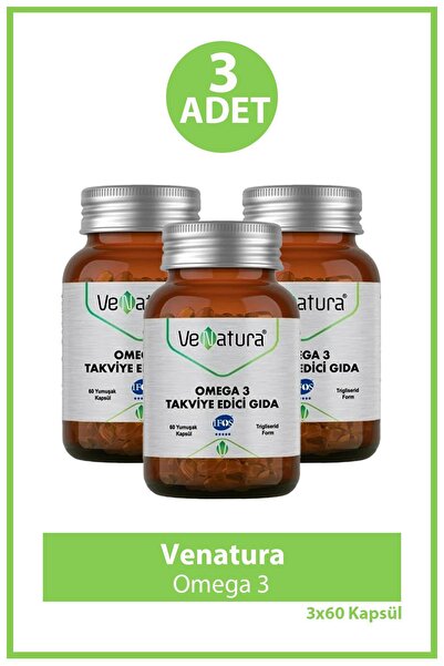 VeNatura Omega 3 60 Capsules 3 Pieces