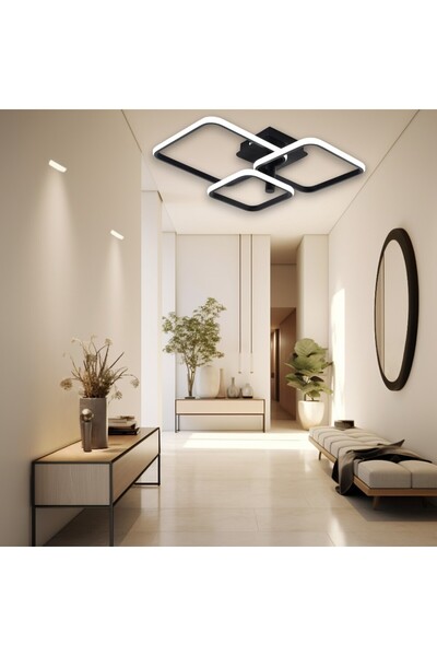 DELIGHT LUSTRA LED LIVING 80W CU 3 BRATE 3 CULORI+IR 580x150mm