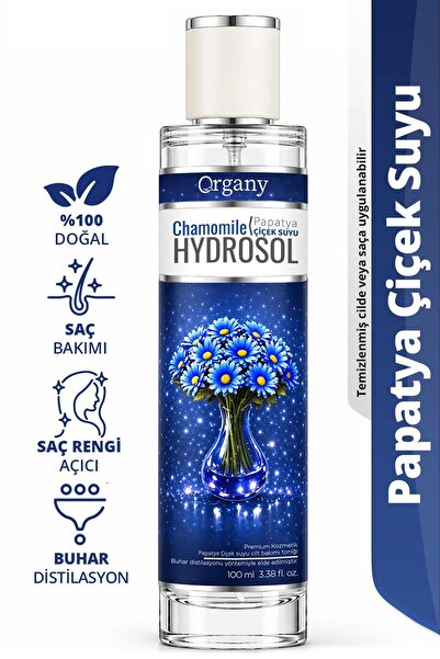 Organy Papatya suyu Hidrosolü Doğal Saç Rengi Açıcı %100 Doğal Saç Bakım Toni...