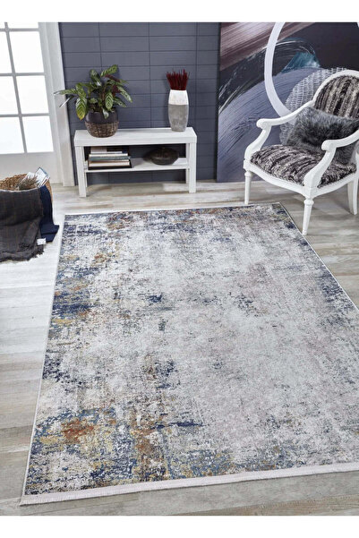 halinet Halı.Net White Modern Washable Non-Slip Living Room Carpet Haln-Hln1826