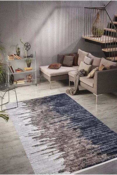 halinet Halı.Net Cream Modern Washable Non-Slip Living Room Carpet Haln-Hln902