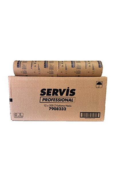 Servis منشفة زد كات فاخرة - 20×21 سم - 200 ورقة - 12 عبوة - 1 صندوق