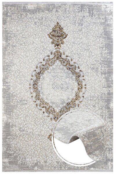 halinet Halı.Net Cream Vintage Antique Washable Living Room Carpet Nxs-Melang...