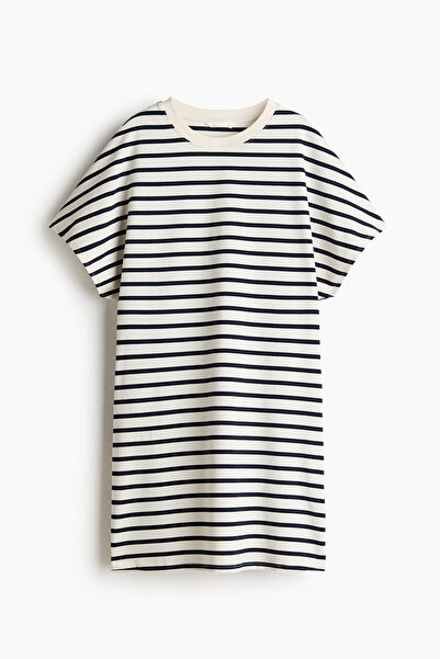 H&M Pamuklu Tişört Elbise