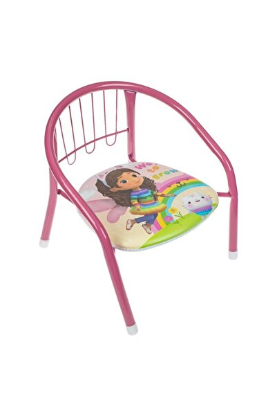 Moni Scaun pentru copii cu cadru metalic, Roz Casa de Păpuși a lui Gabby 36x3...